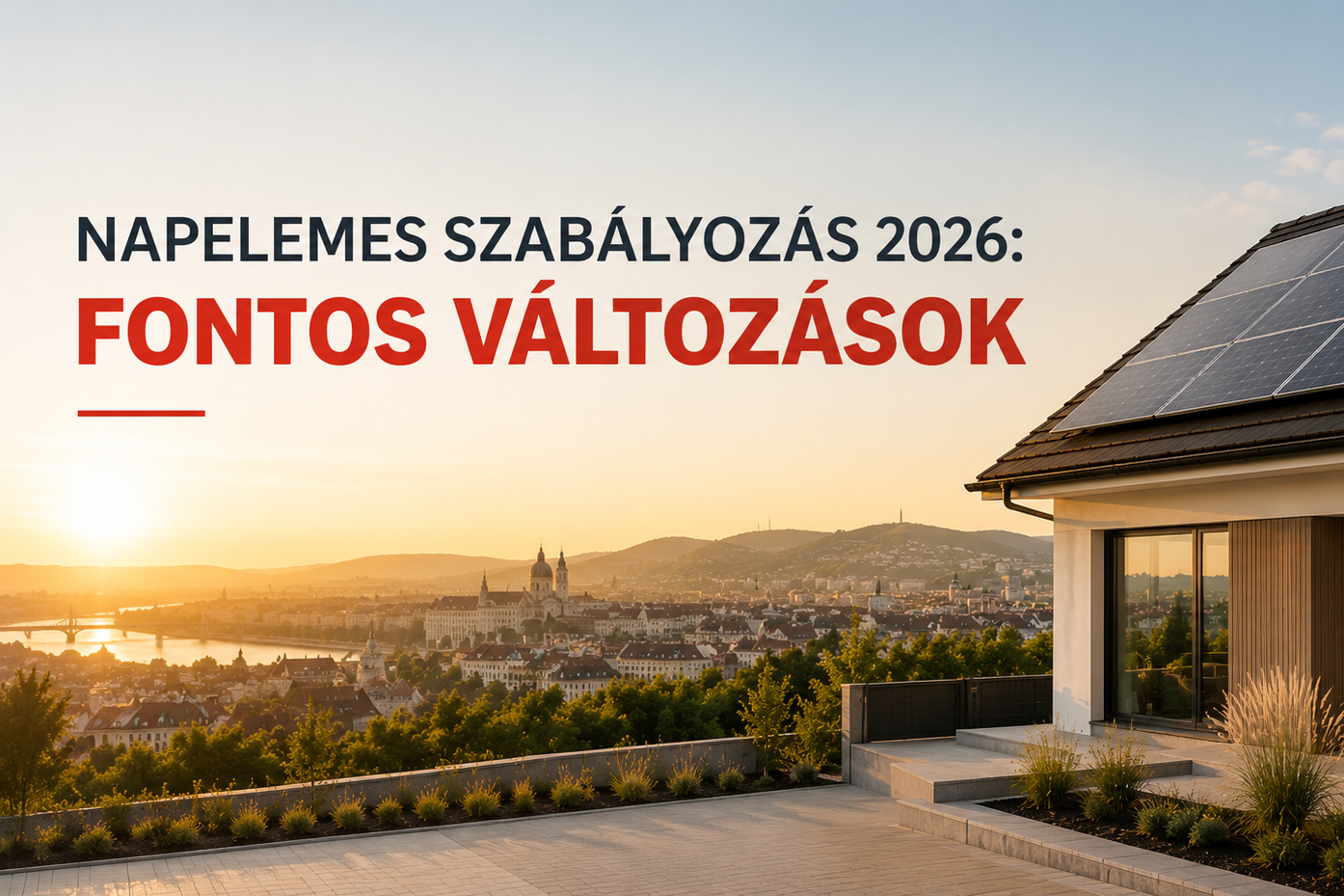 Napelemes szabályozás 2026: fontos változások
