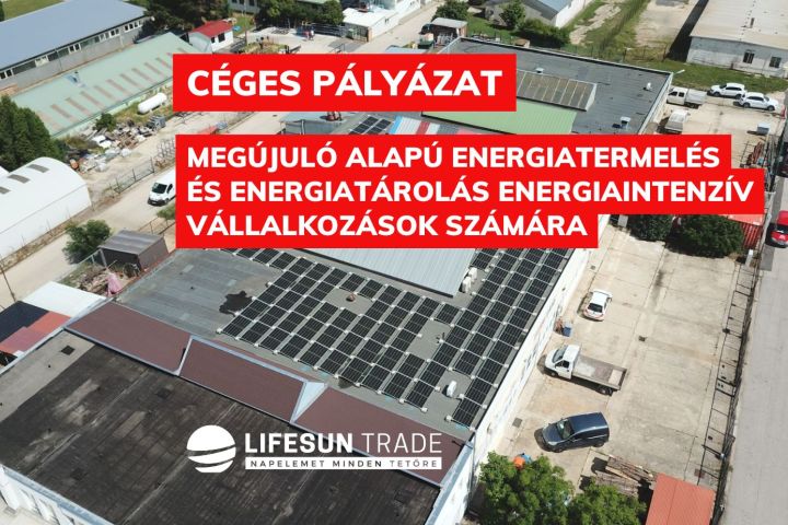 Vállalati pályázat a megújuló energia és energiatároló beruházások támogatására