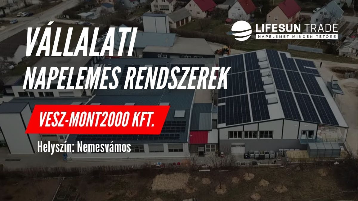Vállalati fogyasztásra optimalizált napelemes rendszerek